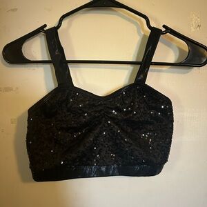 Balera women’s black sequin dance top